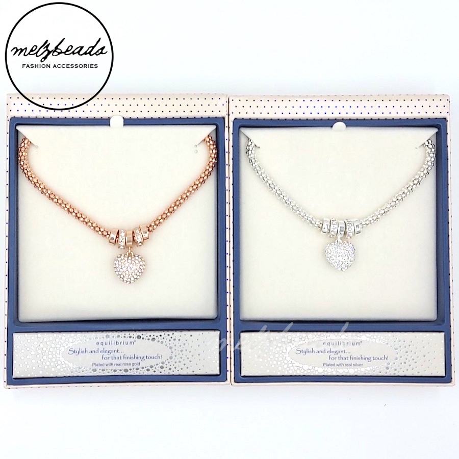 3 in 1 Layered Silver Plated Sparkle Necklaces Gift Set by Equilibrium –  Lilypond Crafts and Gifts